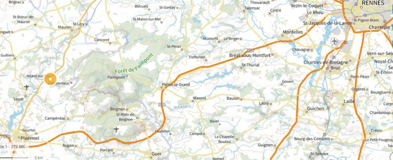 Gite La Lisiere, En Broceliande Neant-sur-Yvel Ngoại thất bức ảnh
